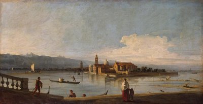 Uitzicht op de eilanden San Michele, San Cristoforo en Murano, vanaf de Fondamenta Nuove, c.1725-28 door Giovanni Antonio Canal